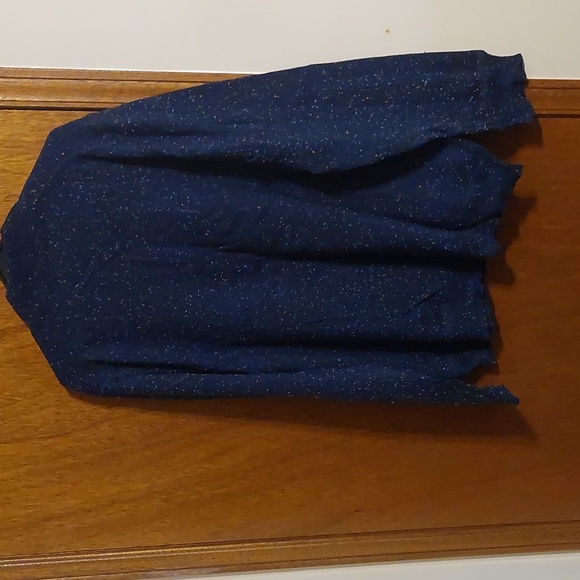 Denver Hayes Dark Blue Zip-Up Sweater - Picture 4 of 5